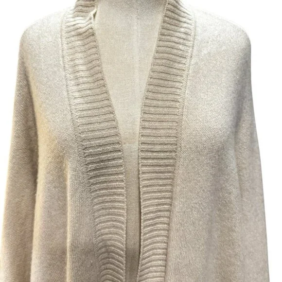 St. John Women’s Cream Wool-Blend Open Front Cardigan – Size XL - Picture 2 of 5